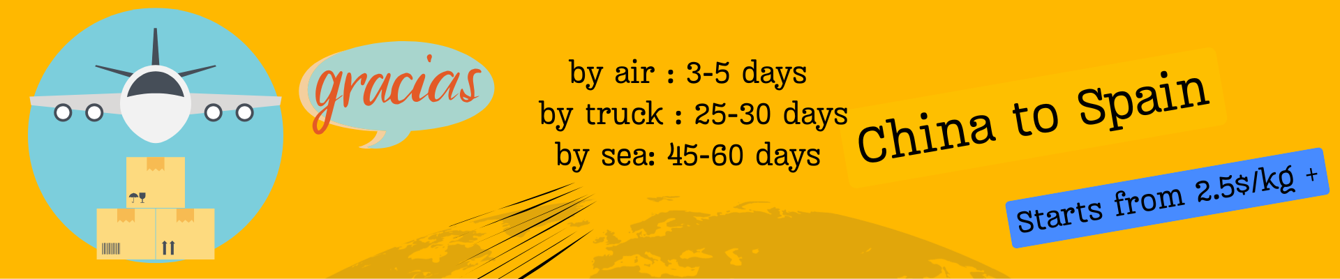 china Spain shipping