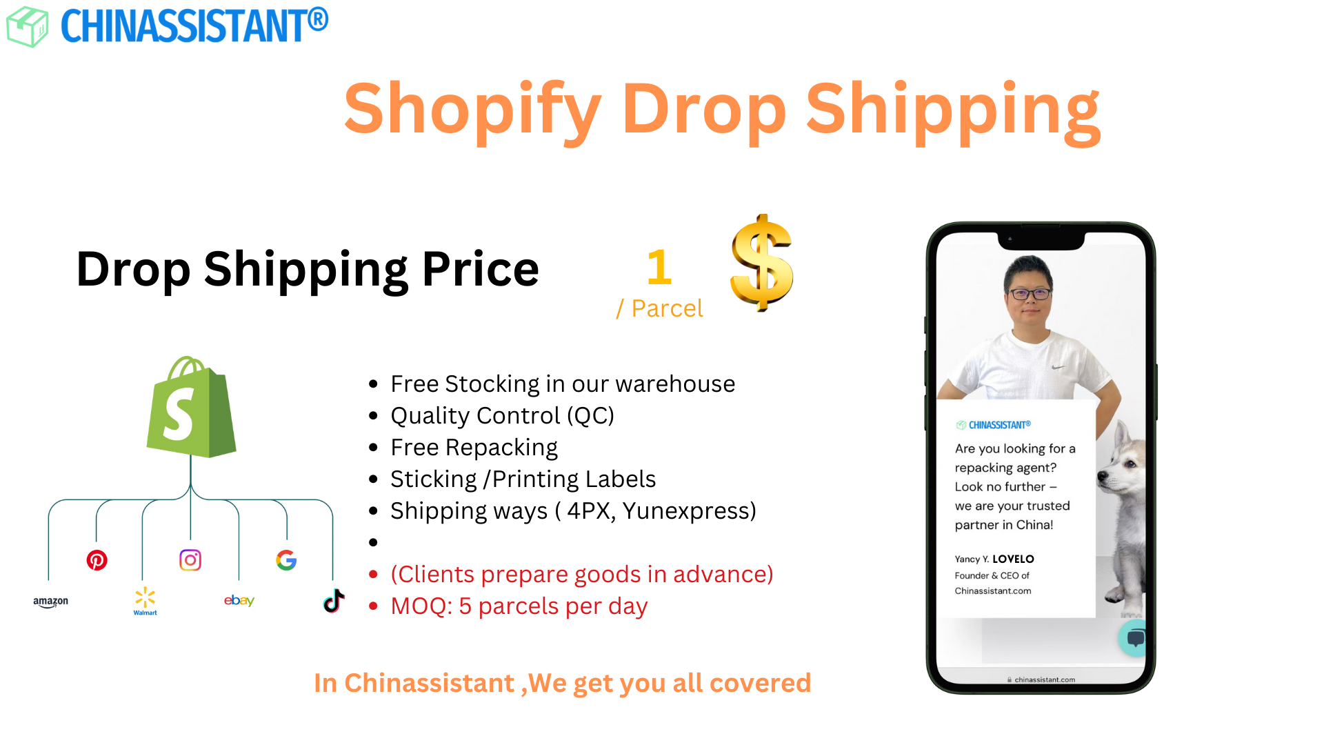 China Drop Shipping Pricing