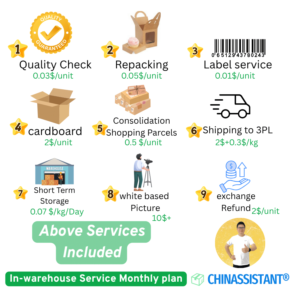 chinassistant in-warehouse long term partner