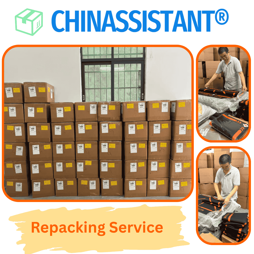 China Repacking Service Process - Before and After